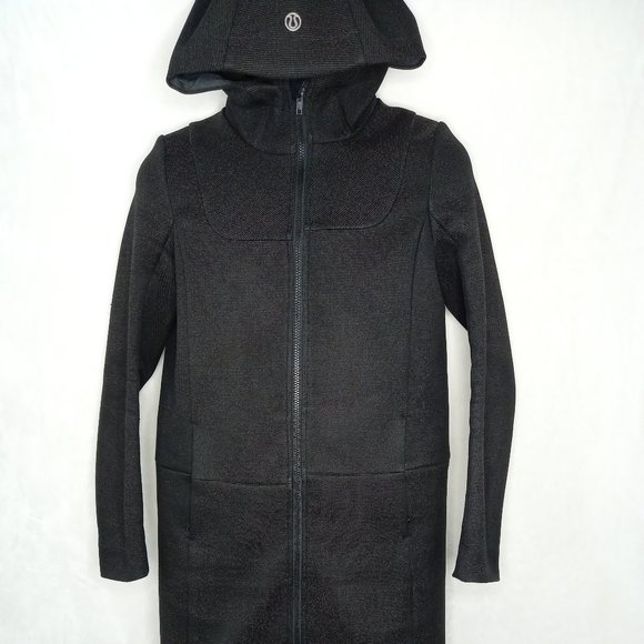 lululemon athletica Jackets & Blazers - Lululemon Long Brown Light Jacket Hooded (M)